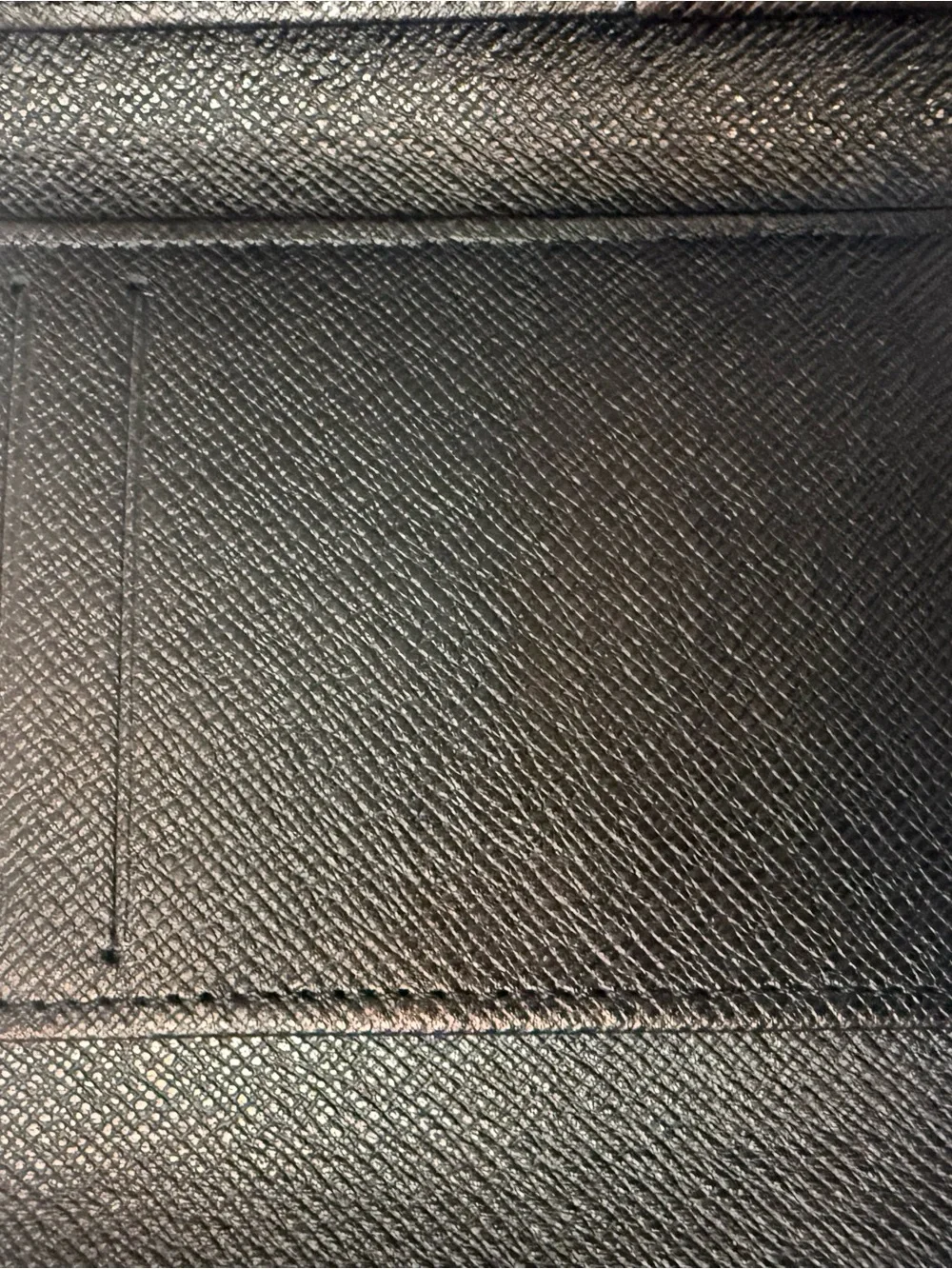 Louis Vuitton Men’s Black Damier Graphite Trifold Wallet